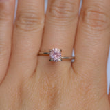 1.00CT PRECISION CUT OVAL MONTANA SAPPHIRE, FLORAL PINK AND PURPLE, 6.3X5.3X3.9MM, UNTREATED