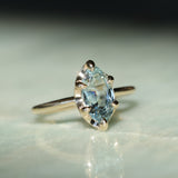 2.07ct Unheated Madagascar Marquise Sapphire Low Profile 6 Prong Solitaire in 14k Yellow Gold