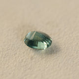 2.61CT OVAL MADAGASCAR SAPPHIRE, LIGHT TEAL BLUE GREEN, UNTREATED, 8.7X7.1X5MM