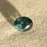 2.61CT OVAL MADAGASCAR SAPPHIRE, LIGHT TEAL BLUE GREEN, UNTREATED, 8.7X7.1X5MM