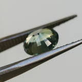 2.61CT OVAL MADAGASCAR SAPPHIRE, LIGHT TEAL BLUE GREEN, UNTREATED, 8.7X7.1X5MM
