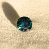 3.63CT ROUND MADAGASCAR SAPPHIRE, TEAL BLUE WITH GREEN, 8.9X6MM