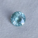 2.22CT ROUND MONTANA SAPPHIRE, SILKY SOFT LIGHT AQUA BLUE, 8.1MM - APPRAISED STONE