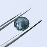 2.22CT ROUND MONTANA SAPPHIRE, SILKY SOFT LIGHT AQUA BLUE, 8.1MM - APPRAISED STONE