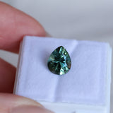 2.32CT AFRICAN PEAR SAPPHIRE, DEEP PARTI TEAL/PEACOCK, 9.28X7.5X5.25MM - APPRAISED STONE