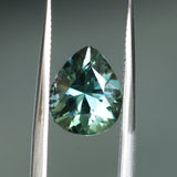 2.32CT AFRICAN PEAR SAPPHIRE, DEEP PARTI TEAL/PEACOCK, 9.28X7.5X5.25MM - APPRAISED STONE