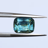 2.31CT ELONGATED CUSHION MADAGASCAR SAPPHIRE, MEDIUM TEAL BLUE GREEN, 8.3X6.4X4.6MM