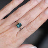 2.31CT ELONGATED CUSHION MADAGASCAR SAPPHIRE, MEDIUM TEAL BLUE GREEN, 8.3X6.4X4.6MM