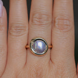 Cortez Pearls® Bezel Wave Rings in 14k Yellow Gold