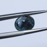 2.40CT OVAL MONTANA SAPPHIRE, DUSTY BLUE, UNTREATED, 9X7.8MM