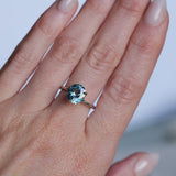 2.40CT OVAL MONTANA SAPPHIRE, DUSTY BLUE, UNTREATED, 9X7.8MM