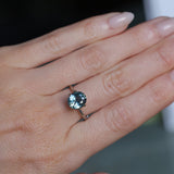 2.40CT OVAL MONTANA SAPPHIRE, DUSTY BLUE, UNTREATED, 9X7.8MM