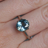 2.40CT OVAL MONTANA SAPPHIRE, DUSTY BLUE, UNTREATED, 9X7.8MM