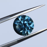 2.34CT ROUND PRECISION CUT MONTANA SAPPHIRE, OCEAN BLUE, UNTREATED, 7.44X5.50MM