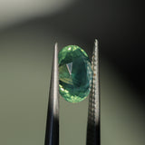 2.82CT OVAL MADAGASCAR SAPPHIRE, CARIBBEAN TEAL GREEN WITH GROWTH LINES, 8.94X6.75X5.50MM