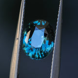 2.71CT OVAL MADAGASCAR SAPPHIRE, DEEP TEAL BLUE, 9.1X7.4X5MM