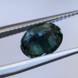 2.71CT OVAL MADAGASCAR SAPPHIRE, DEEP TEAL BLUE, 9.1X7.4X5MM