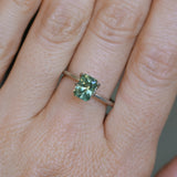 1.53CT RADIANT CUT MONTANA SAPPHIRE, PARTI GREEN YELLOW BLUE, 7.11X5.27X4.05MM