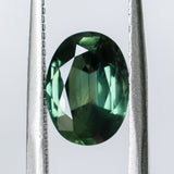 2.92CT OVAL AUSTRALIAN SAPPHIRE, DEEP FOREST GREEN, UNTREATED, 9.95X7.14X4.28MM