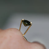 2.92CT OVAL AUSTRALIAN SAPPHIRE, DEEP FOREST GREEN, UNTREATED, 9.95X7.14X4.28MM
