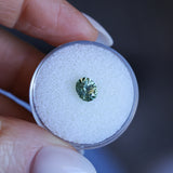 1.15CT PRECISION CUT OVAL MONTANA SAPPHIRE, LIGHT AQUA BLUE GREEN, 6.7X5.4X4.1MM