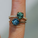 2.34ct Round Untreated Blue Montana Sapphire Classic 4 Prong Solitaire in 14k Yellow Gold- Appraised Stone