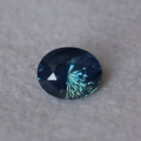2.07CT OVAL MADAGASCAR SAPPHIRE, MEDIUM TEAL BLUE, UNTREATED, 8.1X6.6X5.1MM