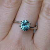 1.63CT PRECISION CUT OVAL MONTANA SAPPHIRE, COLOR SHIFTING TEAL TO MIDNIGHT BLUE, 7.5X6.04X4.6MM