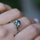 1.63CT PRECISION CUT OVAL MONTANA SAPPHIRE, COLOR SHIFTING TEAL TO MIDNIGHT BLUE, 7.5X6.04X4.6MM