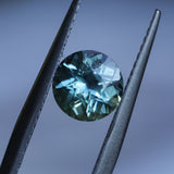 1.48CT ROUND MONTANA SAPPHIRE, LIGHT EARTHY TEAL, 6.7MM