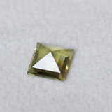 1.52CT MADAGASCAR CARRE CUT SAPPHIRE, YELLOW, UNTREATED, 6.5X6.2X3.7MM