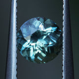 1.48CT ROUND MONTANA SAPPHIRE, LIGHT EARTHY TEAL, 6.7MM