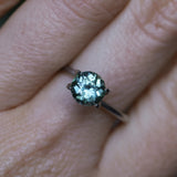 1.48CT ROUND MONTANA SAPPHIRE, LIGHT EARTHY TEAL, 6.7MM