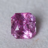 3.30CT SQUARE RADIANT CUT MADAGASCAR SAPPHIRE, RASPBERRY PINK, 7.88X7.53X6MM