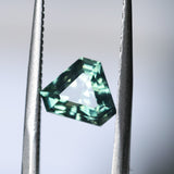 2.24CT BRILLIANT SHIELD MADAGASCAR SAPPHIRE, TEAL BLUE GREEN, 8.66X6.83X5.15MM