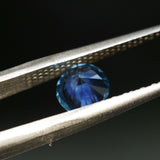 1.25CT ROUND BRILLIANT MONTANA SAPPHIRE, VIBRANT ROYAL BLUE TEAL, 6.46X4.19MM