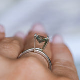 1.23CT ROUND MONTANA SAPPHIRE, PLATINUM SILVERY BLUE GREY, 6.8MM