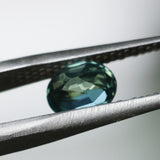 1.62CT OVAL MADAGASCAR SAPPHIRE, MEDIUM TEAL WITH GREEN, UNTREATED, 6.97X5.68X5.09MM