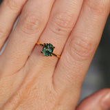 1.62CT OVAL MADAGASCAR SAPPHIRE, MEDIUM TEAL WITH GREEN, UNTREATED, 6.97X5.68X5.09MM