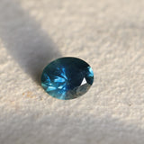 1.39CT OVAL BRILLIANT MONTANA SAPPHIRE, ROYAL BLUE TEAL, 7.38X6X4.48MM
