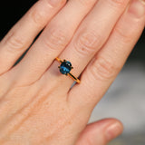 1.39CT OVAL BRILLIANT MONTANA SAPPHIRE, ROYAL BLUE TEAL, 7.38X6X4.48MM