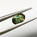 1.90CT OVAL BRILLIANT AUSTRALIAN SAPPHIRE, TEAL GREEN, UNTREATED, 7.95X5.98X4.72MM