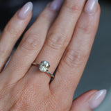 1.51CT RADIANT CUT MONTANA SAPPHIRE, ETHERIAL PARTI BLUE GOLD, 7.4X5.5X4.5MM