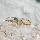 1.18ct Natural Canadian Pear Modern "Antique Cut" Diamond Low Profile Six Prong Split Shank Solitaire in 14k Yellow Gold