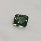 3.35CT UNTREATED CUSHION MADAGASCAR SAPPHIRE, OLIVE GREEN, 8.5X7.8X5.2MM