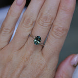 2.03CT OVAL MADAGASCAR SAPPHIRE, PARTI BLUE GREEN YELLOW, UNTREATED, 8.6X6.1X4.5MM