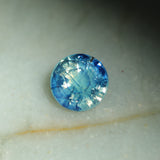 2.55CT ROUND MADAGASCAR SAPPHIRE, PARTI OPALESCENT, UNTREATED, 8X5.1MM