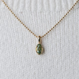 1.08ct Marquise Cut Parti Madagascar Sapphire 6 Prong Pendant in 14k Yellow Gold