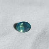 2.08CT OVAL MADAGASCAR SAPPHIRE, MEDIUM GLOWY CARIBBEAN BLUE GREEN, UNTREATED, 8.9X6.7X4.4MM