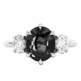 Antique Inspired Three Stone Band - Setting